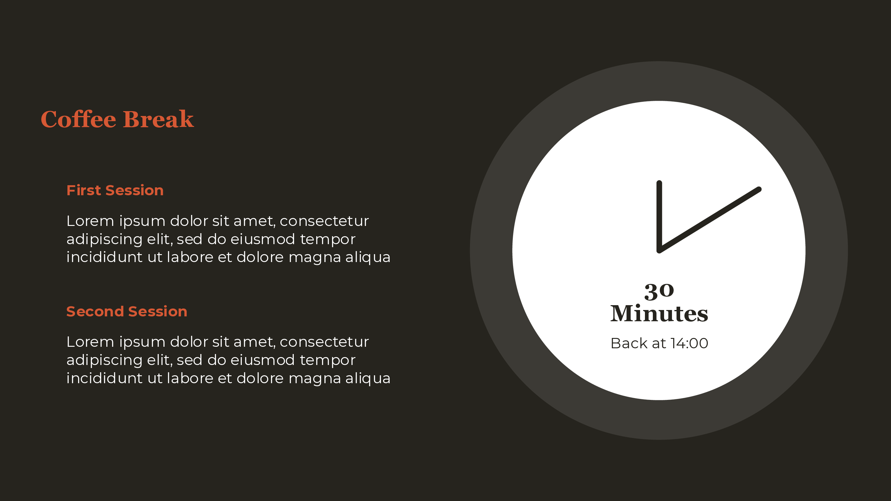 Break Slide Template