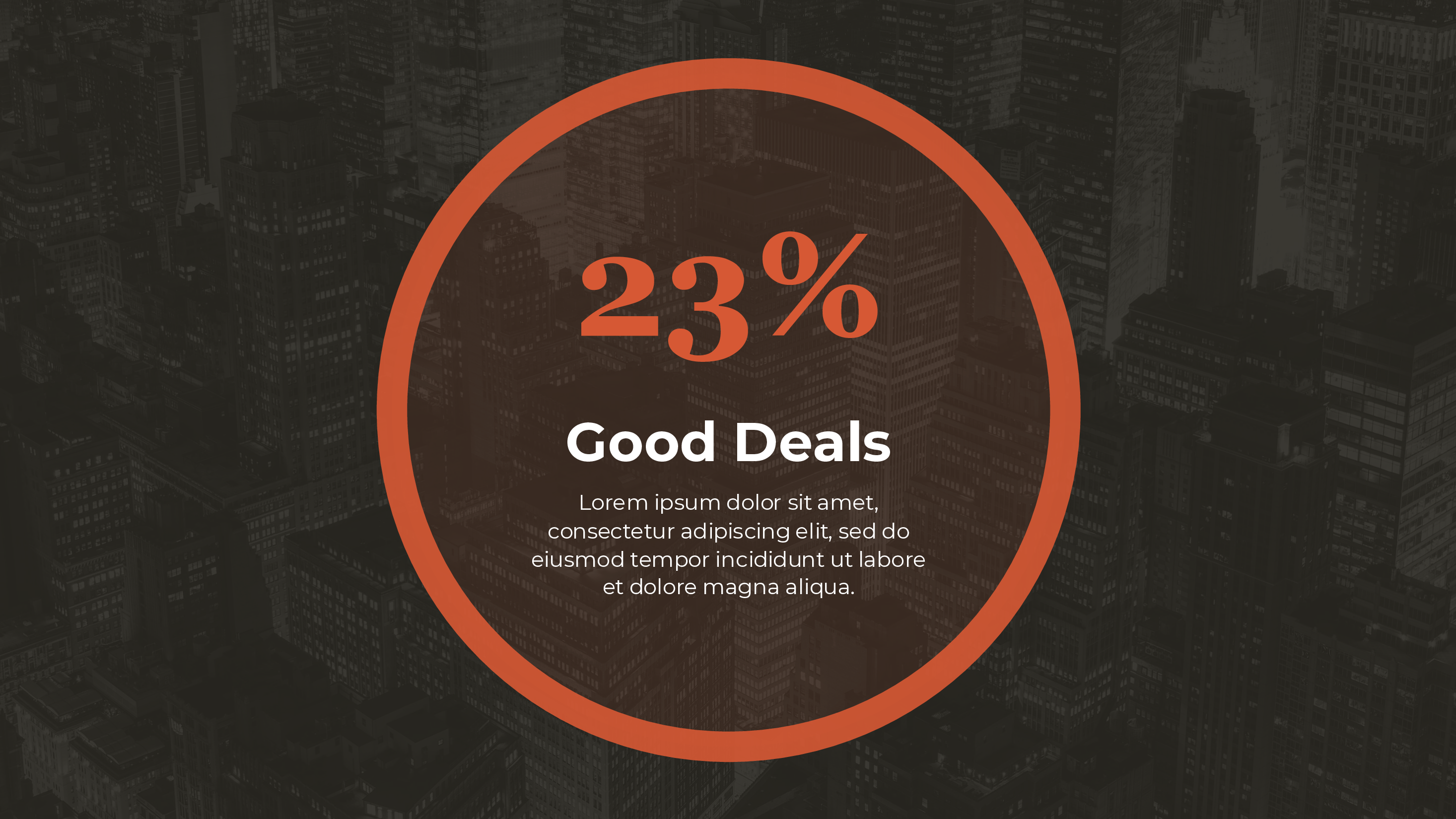 Single Statistic Focus PowerPoint template preview