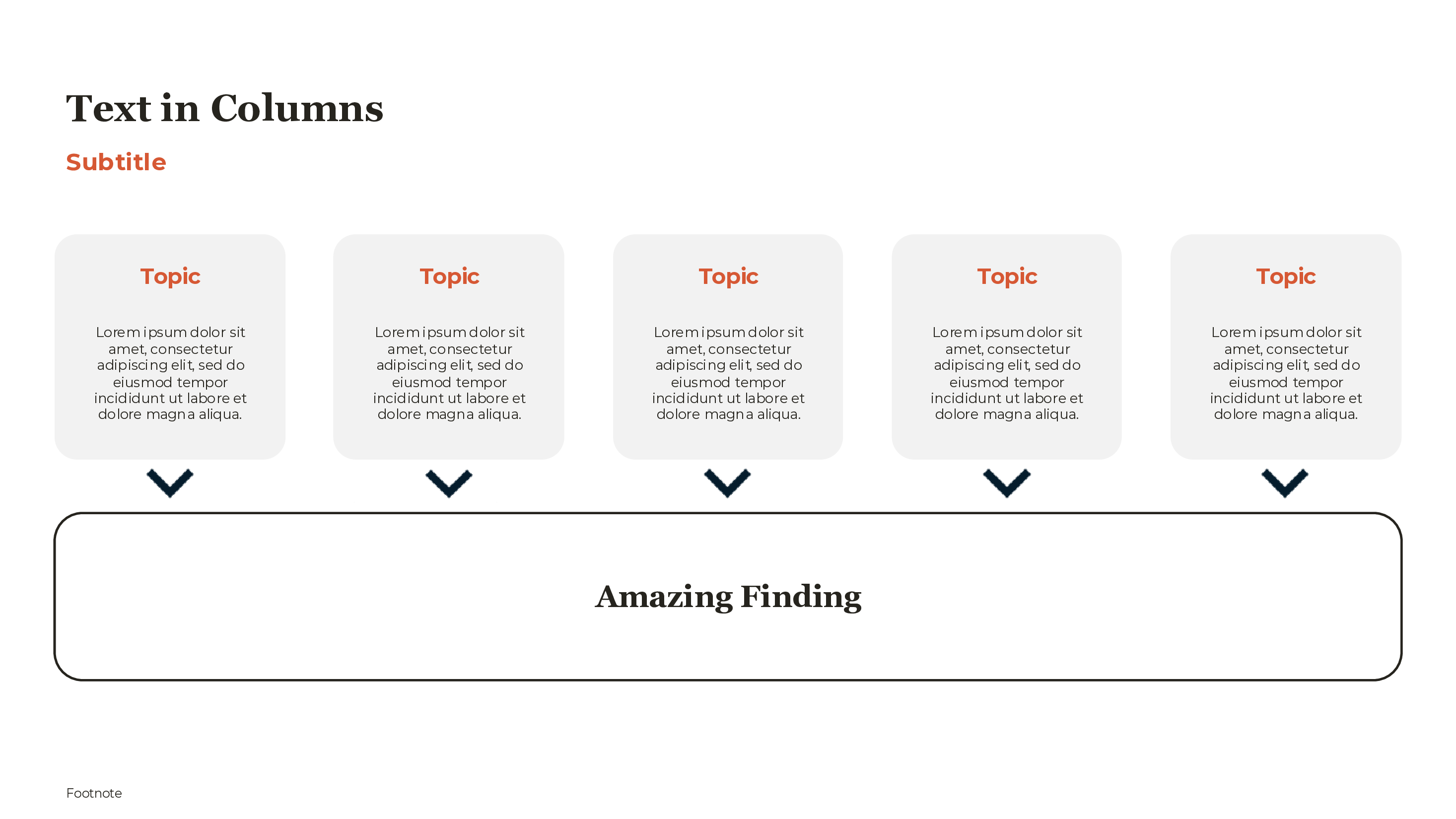 Five Column Convergence PowerPoint template preview