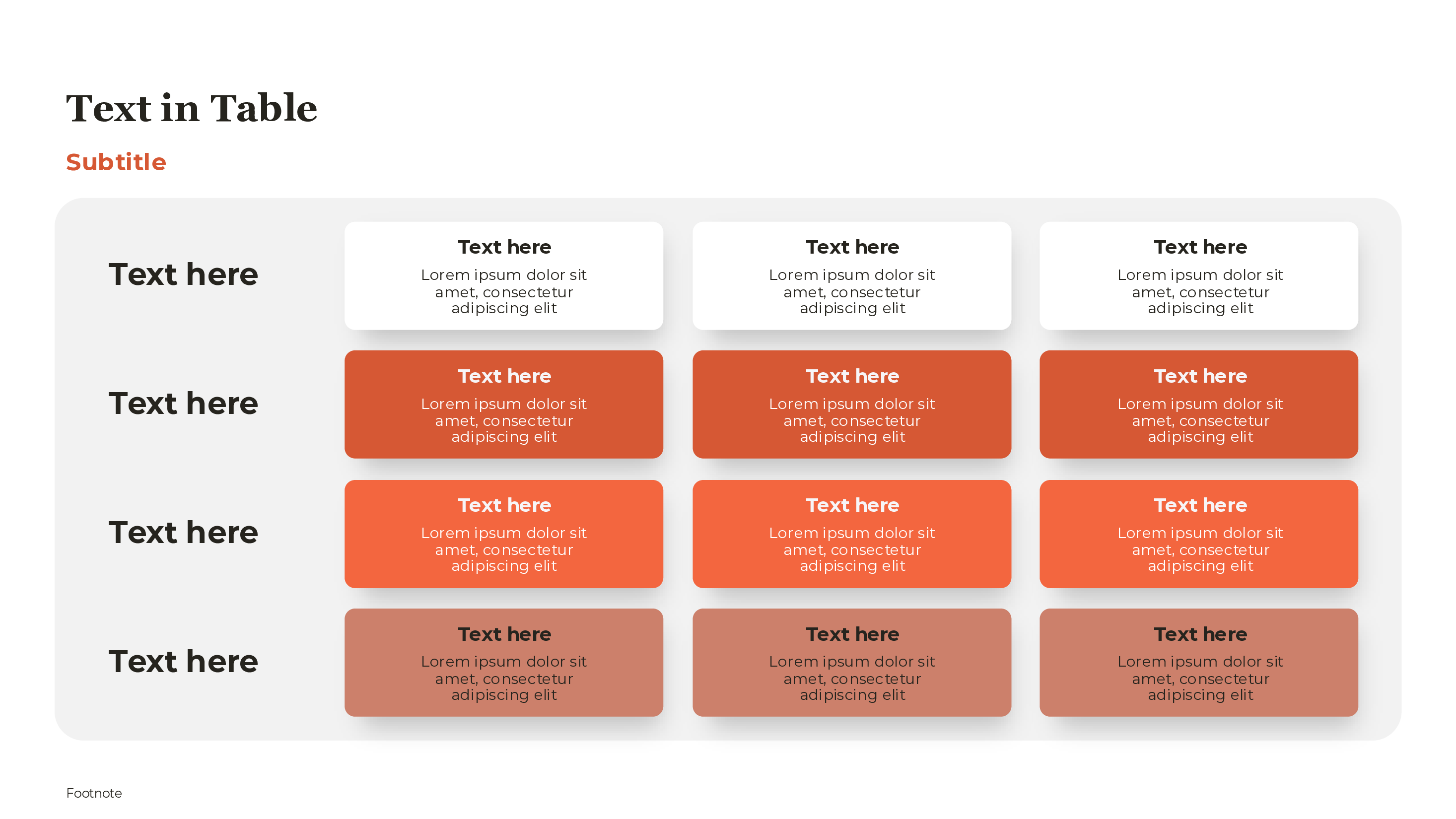 Priority Matrix With Heat Map PowerPoint template preview