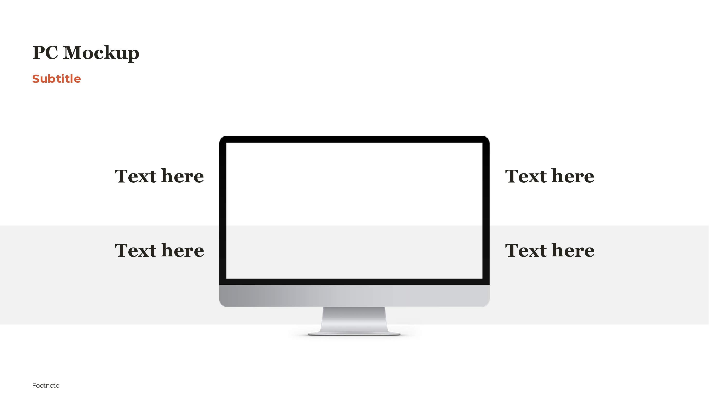 Desktop Monitor Mockup PowerPoint template preview