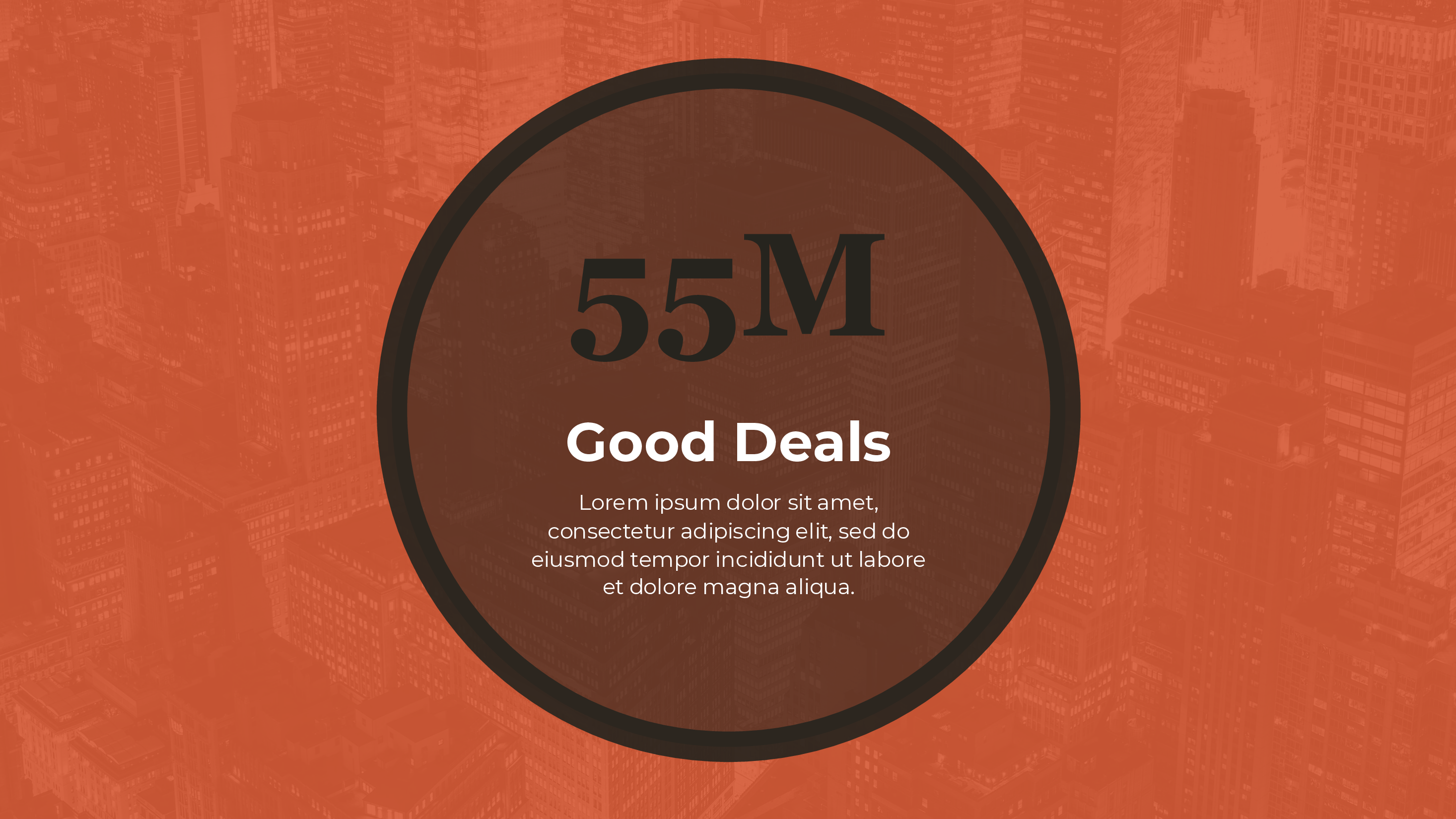 Big Number Callout Circle PowerPoint template preview