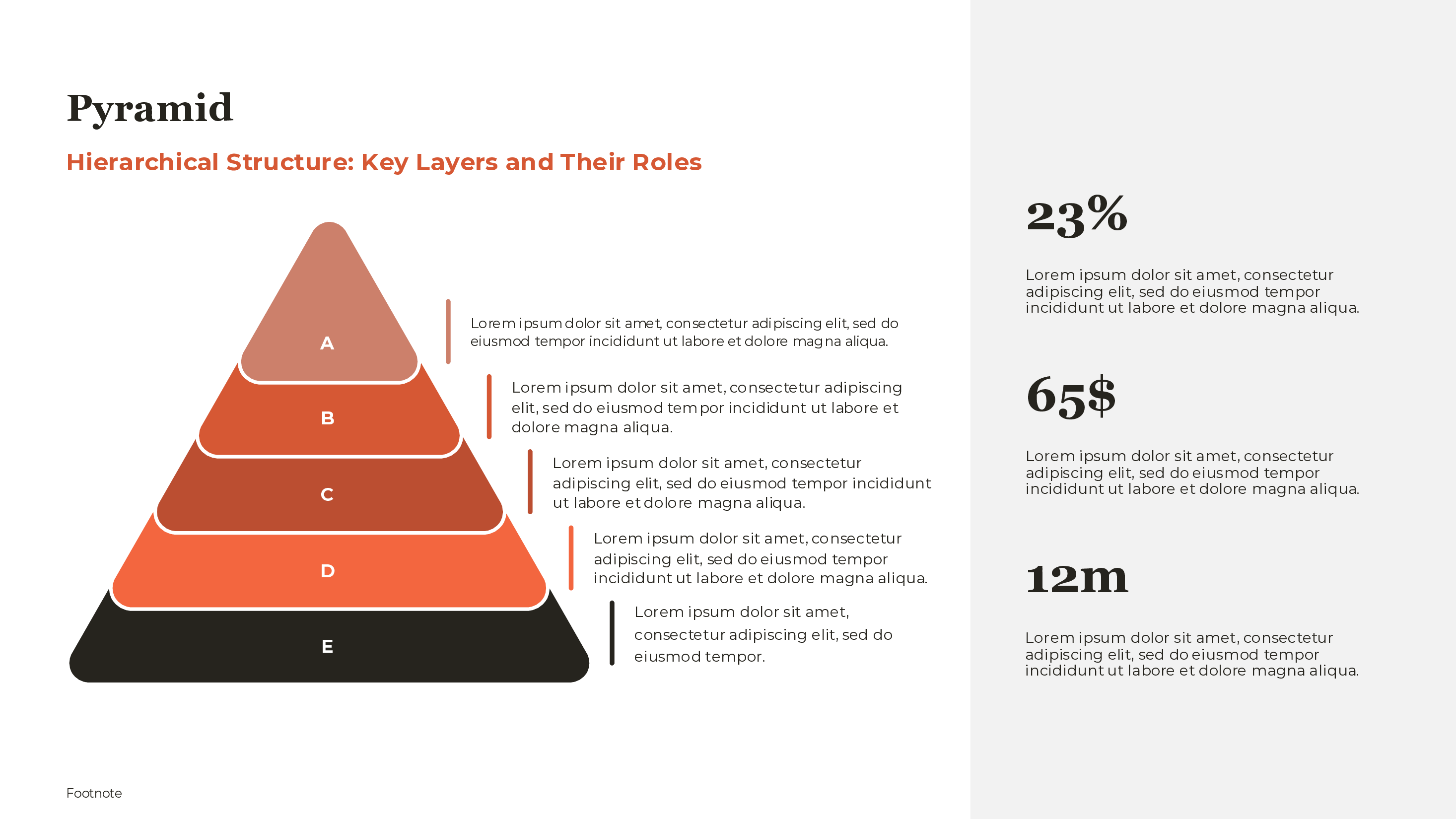 Pyramid Diagram Template