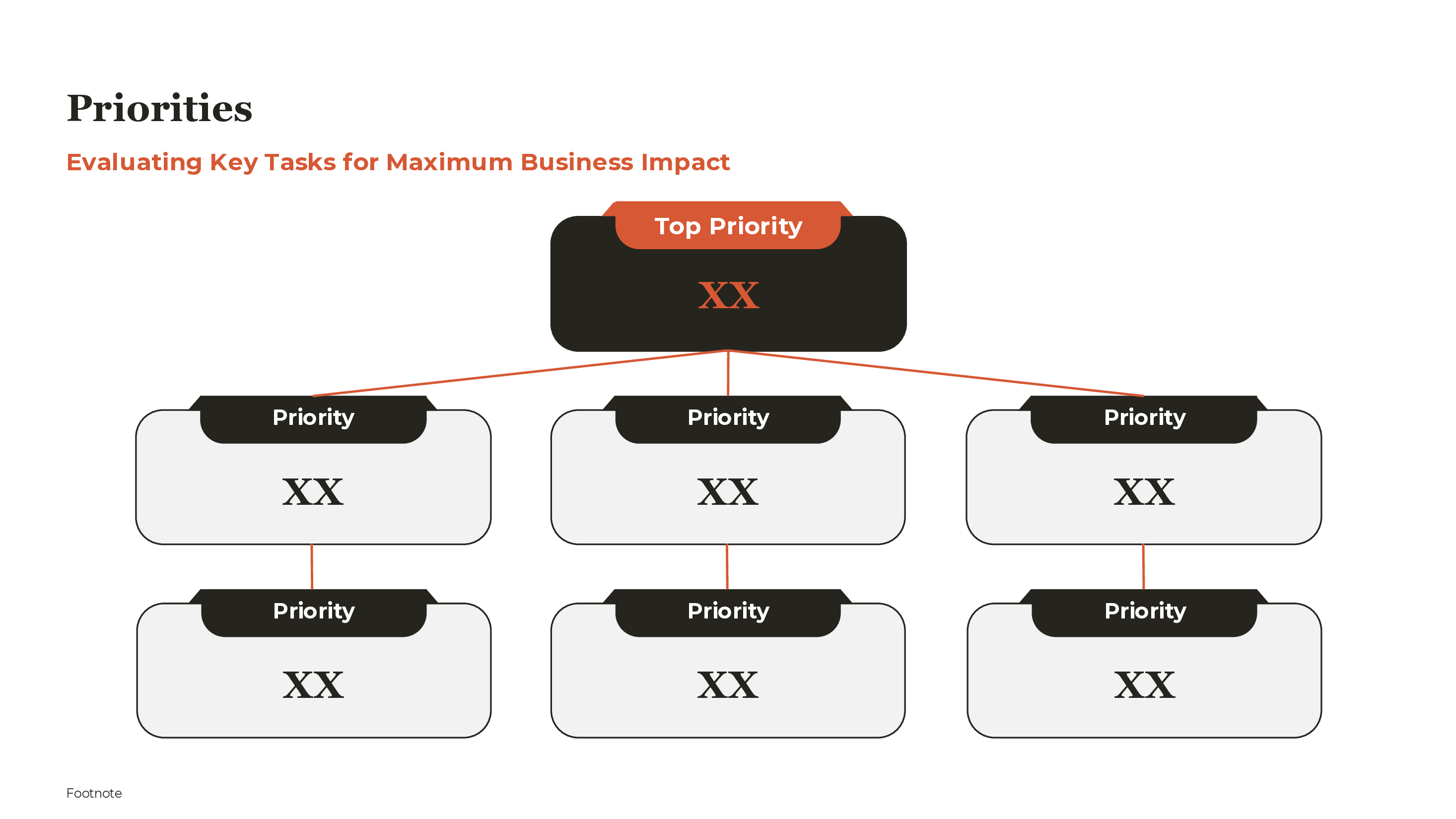 Priority Hierarchy Tree PowerPoint template preview