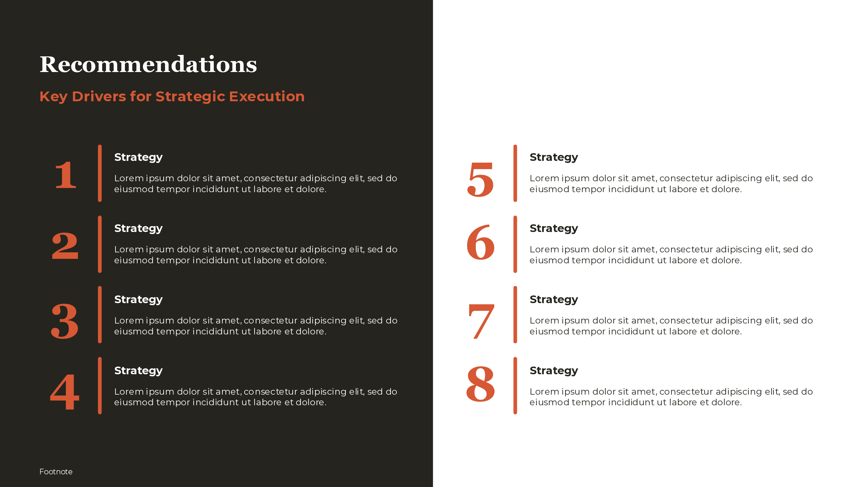 recommendations template preview